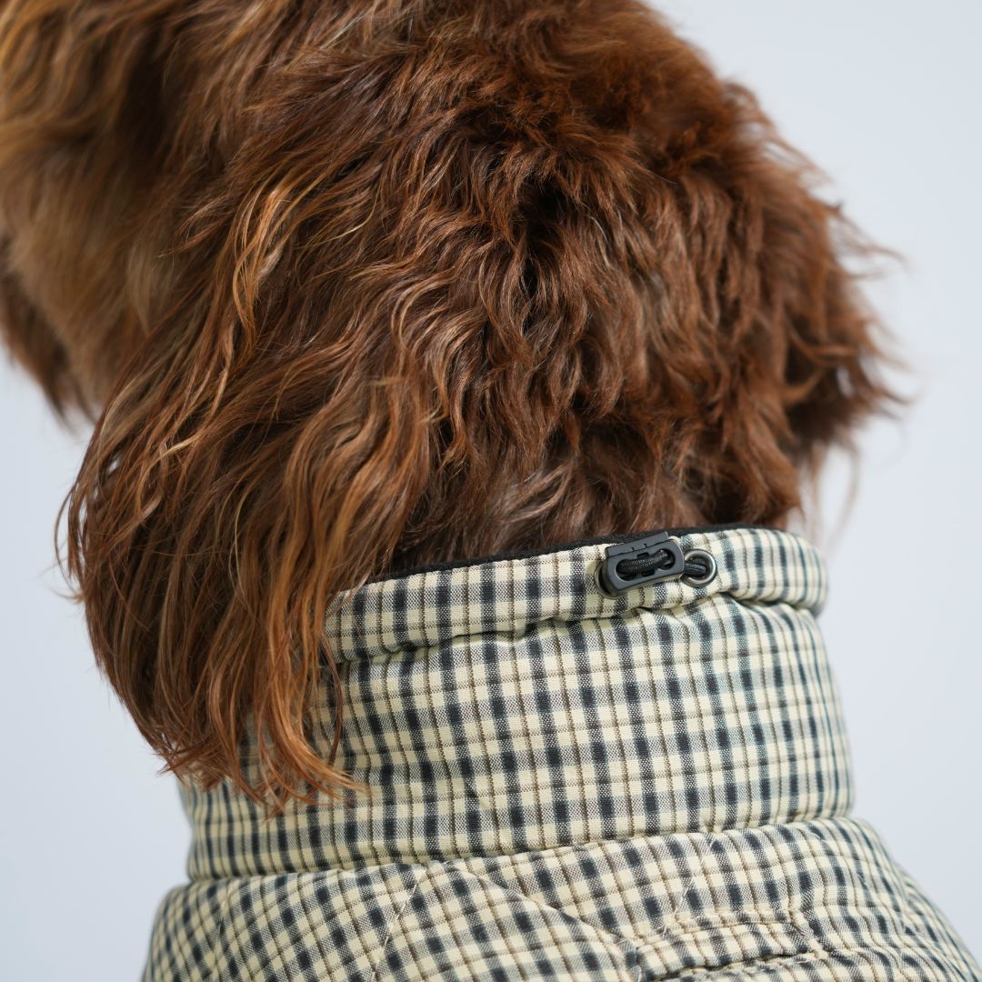 Plaid Quilted Coat
